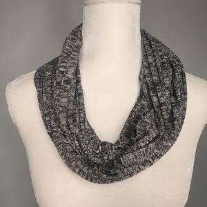 Grey and White Mottled Infinity Scarf
